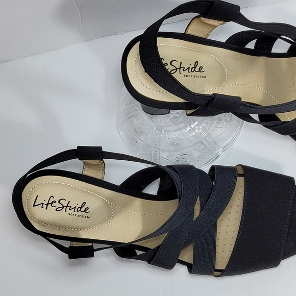 Life Stride | Shoes | Lifestride Womens Charlotte Heeled Sandal Size 1 | Poshmark